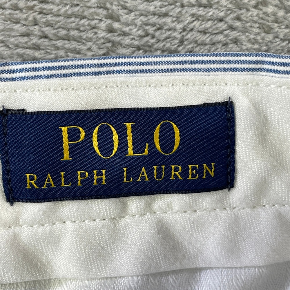 Polo Ralph Lauren Seersucker Chino Pants Men 38x30 Striped Beach Resort Vacation - Picture 2 of 10